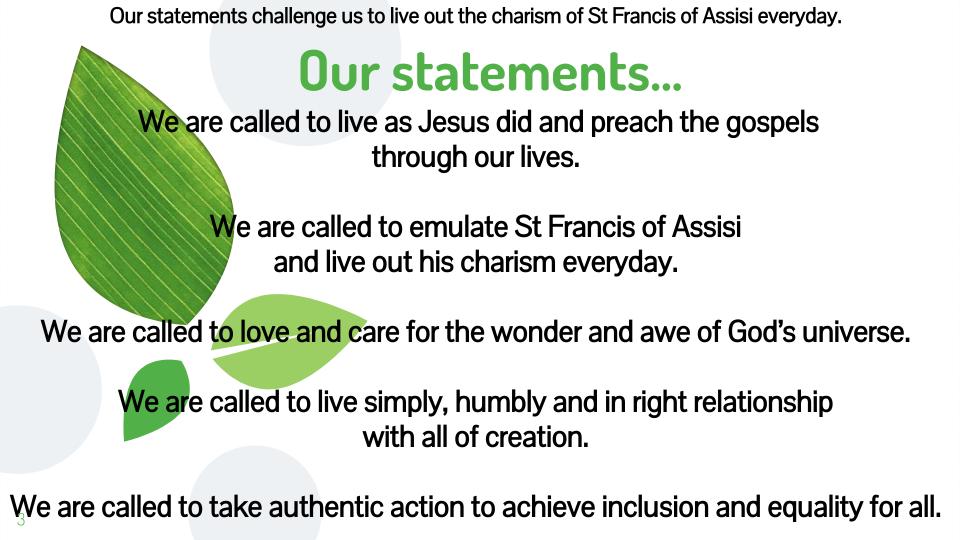 Honouring the charism of St Francis 3