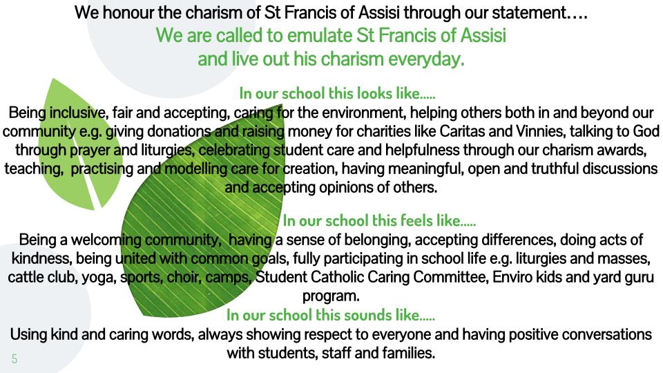 Honouring the charism of St Francis 5
